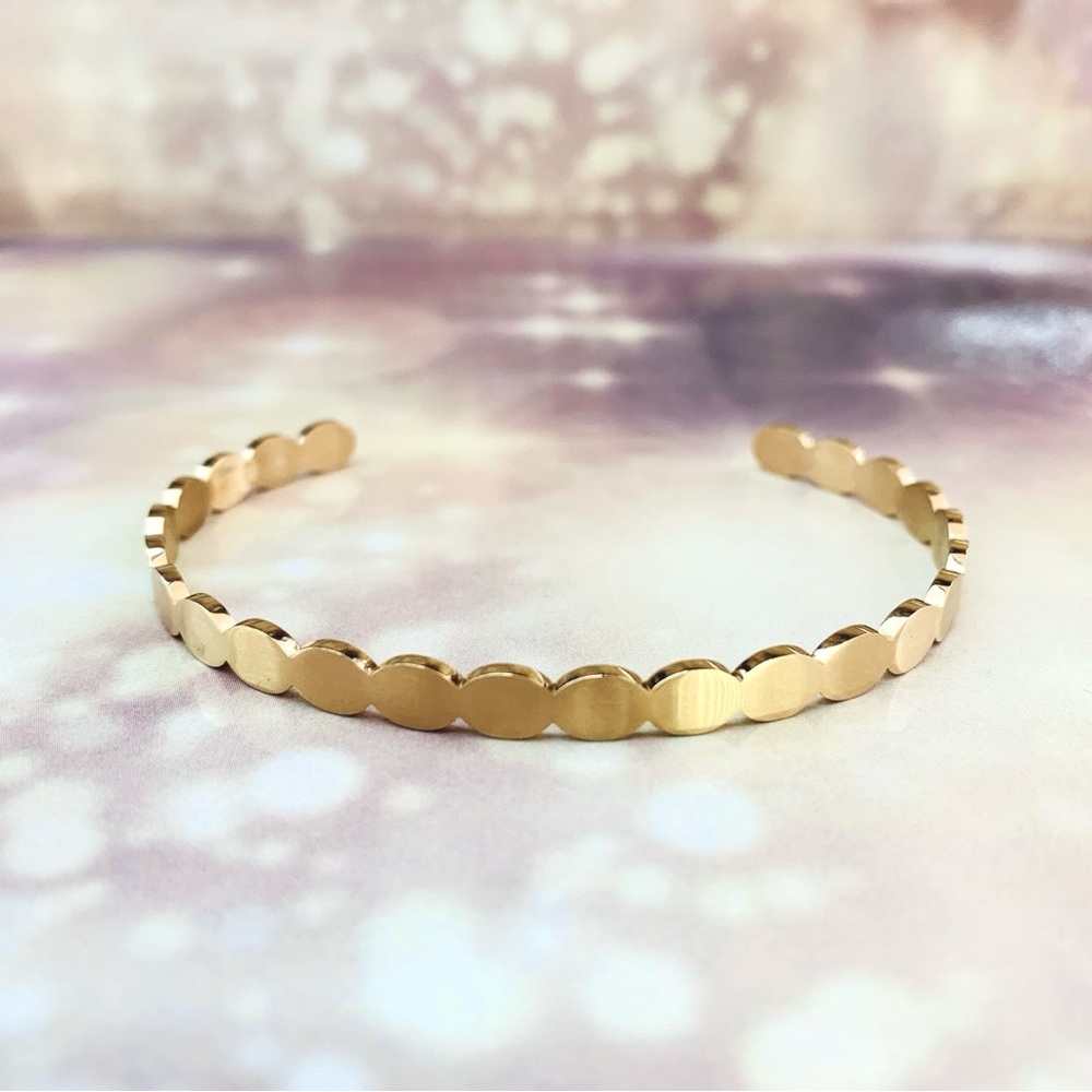 Open Edit Ellipse Cuff Bracelet - Picture 6 of 12